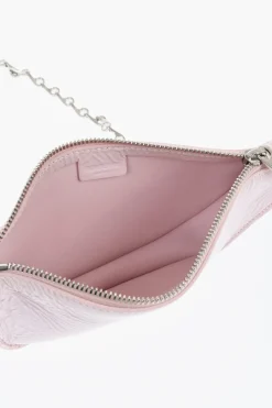 Clearance Borsa MICRO SHIELD SLING in Pelle Lucida con Tracolla a Catena Donna Borse A Spalla