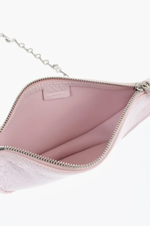 Clearance Borsa MICRO SHIELD SLING in Pelle Lucida con Tracolla a Catena Donna Borse A Spalla