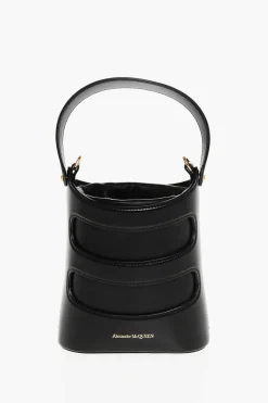 Fashion Borsa Mini a Secchiello THE RISE in Pelle con Tracolla Chain Donna Borse A Spalla