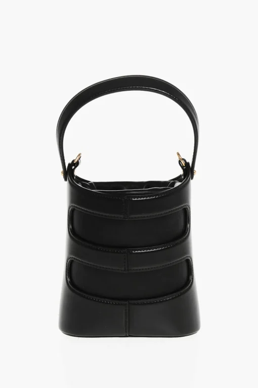 Fashion Borsa Mini a Secchiello THE RISE in Pelle con Tracolla Chain Donna Borse A Spalla