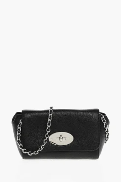 Hot Borsa Mini LILY GLOSSY in Pelle con Tracolla a Catena Donna Borse A Spalla