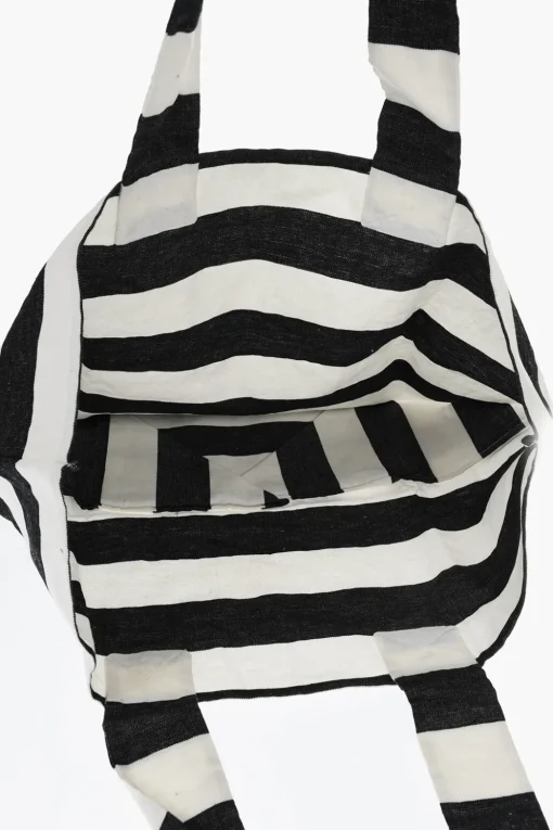 Borsa Shopper in Lino a Righe Awning>Daniela Gregis Hot