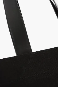 Borsa Shopper in Tela con Manici in Pelle>Jil Sander Clearance