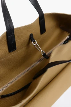 Borsa Shopping in Tela con Tasca Esterna></noscript>Jil Sander Best