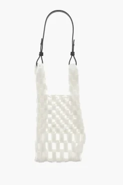 Fashion Borsa Tote a Quadri con Dettagli Semi-Trasparenti Donna Borse A Mano