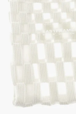 Fashion Borsa Tote a Quadri con Dettagli Semi-Trasparenti Donna Borse A Mano