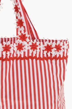 Outlet Borsa Tote BIGBAG in Canvas a Righe Awning Donna Borse A Mano