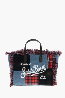 Borsa Tote COLETTE con Motivo Patchwork>MC2 Saint Barth New