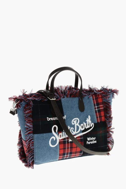 Borsa Tote COLETTE con Motivo Patchwork>MC2 Saint Barth New
