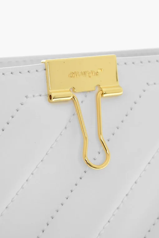 Borsa Tote CROSS in Pelle con Dettagli Dorati>Off-White Hot