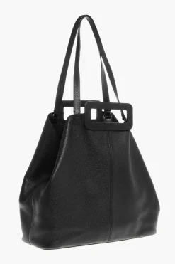 Borsa Tote GRANDE in Pelle Martellata con Pochette Interna></noscript>STAUD Discount