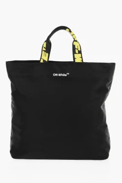 Sale Borsa Tote HARDCORE in Nylon con Manici Logati Uomo Borse A Mano