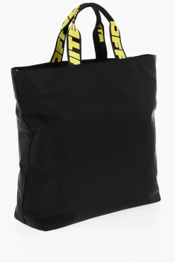 Sale Borsa Tote HARDCORE in Nylon con Manici Logati Uomo Borse A Mano