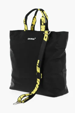 Sale Borsa Tote HARDCORE in Nylon con Manici Logati Uomo Borse A Mano