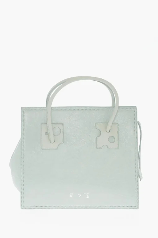 Borsa Tote in Pelle a Tinta Unita>Off-White Outlet