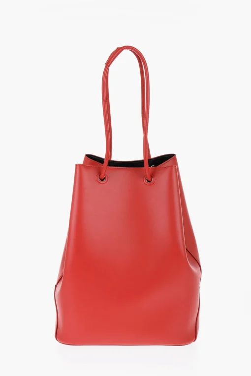 Borsa Tote in Pelle con Tasche Interne Formato Card>Jil Sander Outlet