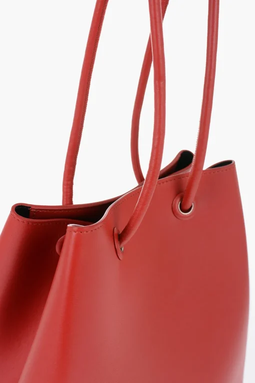 Borsa Tote in Pelle con Tasche Interne Formato Card>Jil Sander Outlet