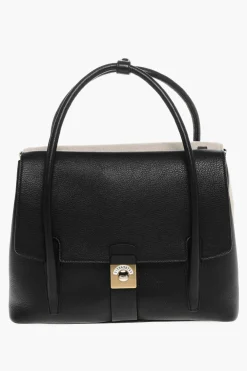Borsa Tote in Pelle e Canvas con Tracolla Removibile>Maison Margiela Fashion
