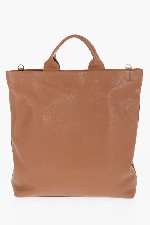 Hot Borsa Tote in Pelle Martellata con Tracolla Tape Uomo Borse A Mano