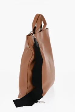 Hot Borsa Tote in Pelle Martellata con Tracolla Tape Uomo Borse A Mano