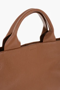 Hot Borsa Tote in Pelle Martellata con Tracolla Tape Uomo Borse A Mano
