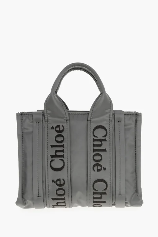 Borsa Tote WOODY in Nylon con Logo Ricamato>Chloe Online