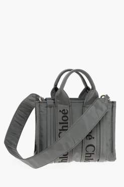Borsa Tote WOODY in Nylon con Logo Ricamato></noscript>Chloe Online