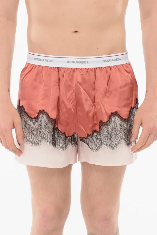 Best Boxer In Cotone Popeline Con Dettaglio In Satin Uomo Intimo