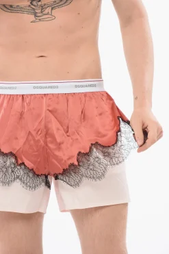 Best Boxer In Cotone Popeline Con Dettaglio In Satin Uomo Intimo