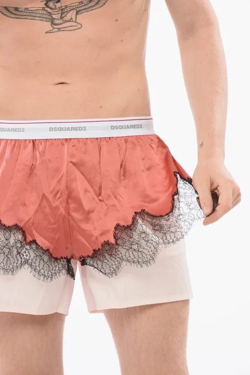 Best Boxer In Cotone Popeline Con Dettaglio In Satin Uomo Intimo
