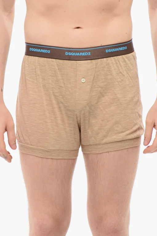 Sale Boxer In Cotone TRUNK Con Banda Logata Uomo Intimo