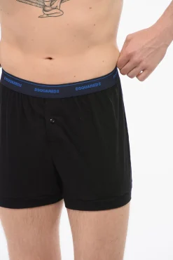 Boxer In Misto Cotone Con Banda Logata></noscript>Dsquared2 Hot