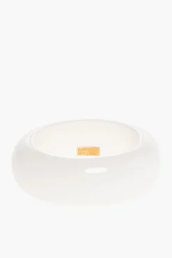 New Bracciale Bangle in Tinta Unita con Logo Dorato Donna Gioielli