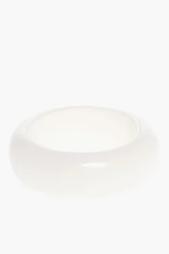 New Bracciale Bangle in Tinta Unita con Logo Dorato Donna Gioielli