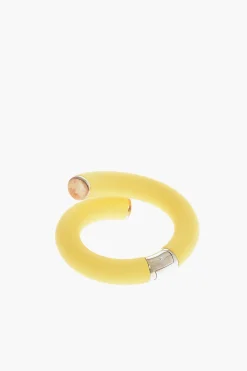 Bracciale CUFF a Spirale in Pvc e Argento>Bottega Veneta Hot