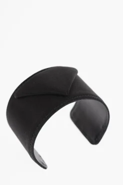 Hot Bracciale Cuff in Satin con Monogram in Rilievo Donna Gioielli