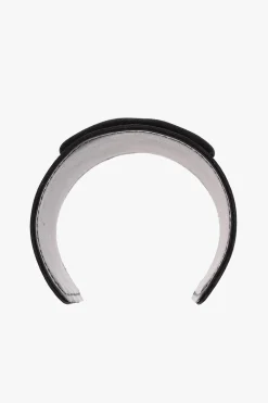 Hot Bracciale Cuff in Satin con Monogram in Rilievo Donna Gioielli