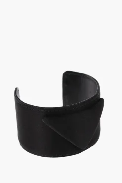 Hot Bracciale Cuff in Satin con Monogram in Rilievo Donna Gioielli