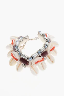 New Bracciale Impreziosito da Conchiglie e Strass Donna Gioielli