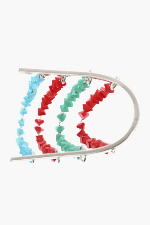 Fashion Bracciale in Metallo con Perline Donna Gioielli