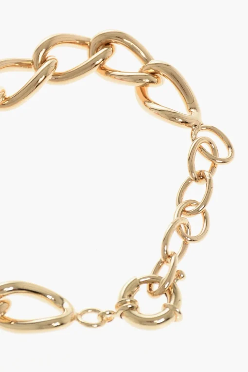 Clearance Bracciale OPEN YOUR HEART in Metallo Effetto Dorato con Charm Donna Gioielli