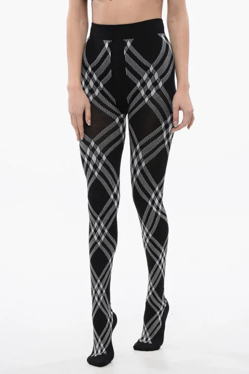 Online Calze in Misto Lana con Motivo Geometrico Donna Intimo