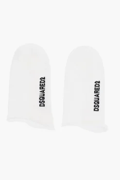 Outlet Calzini In Cotone e Nylon Stretch con Logo a Contrasto Uomo Intimo