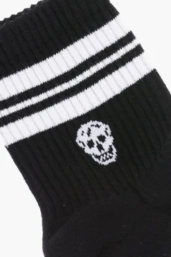 Hot Calzini in Misto Cotone con Dettagli a Contrasto Donna Intimo