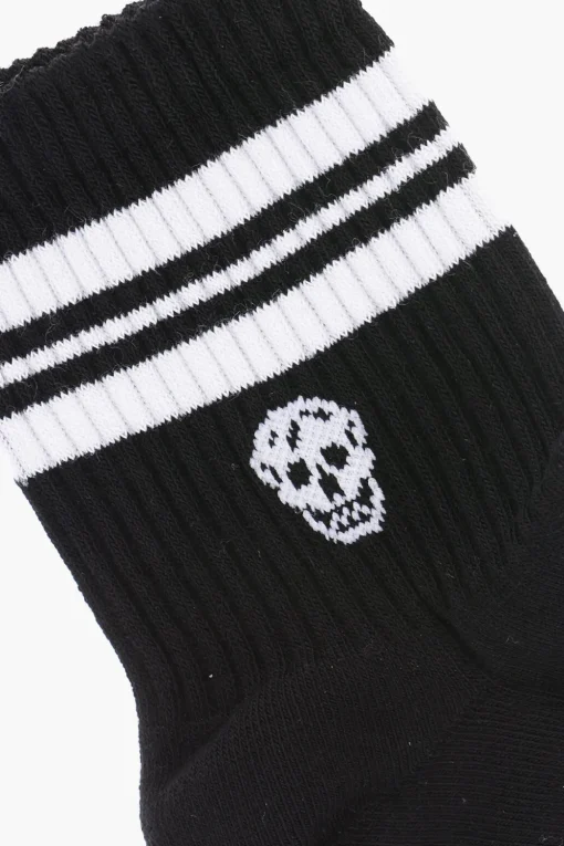 Hot Calzini in Misto Cotone con Dettagli a Contrasto Donna Intimo