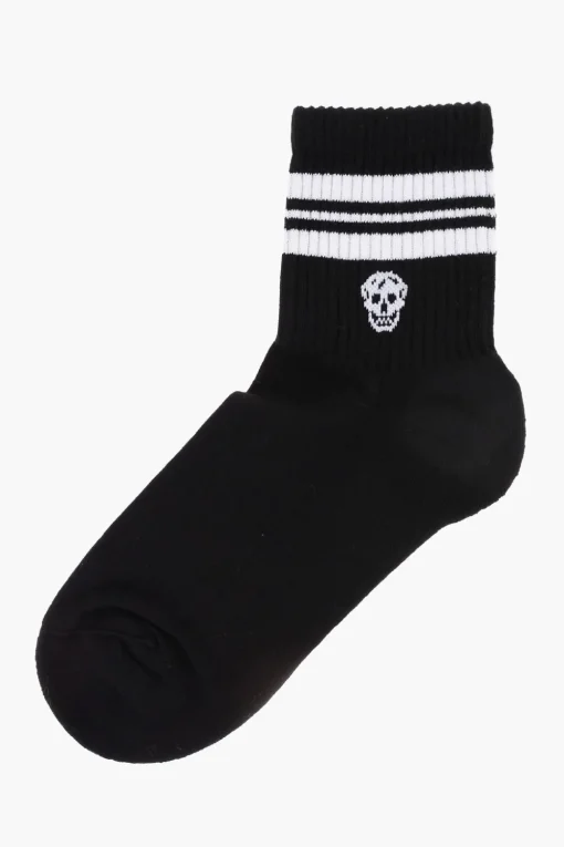 Hot Calzini in Misto Cotone con Dettagli a Contrasto Donna Intimo