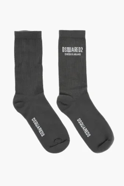 Calzini Lunghi a Coste e a Tinta Unita>Dsquared2 Outlet