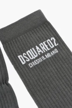 Calzini Lunghi a Coste e a Tinta Unita>Dsquared2 Outlet