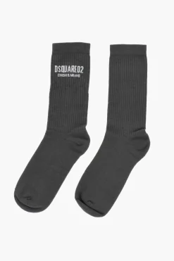 Calzini Lunghi a Coste e a Tinta Unita></noscript>Dsquared2 Outlet