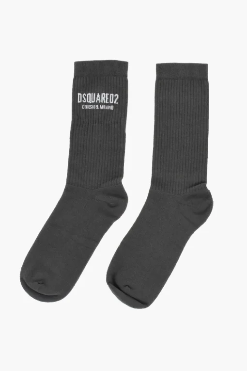 Calzini Lunghi a Coste e a Tinta Unita>Dsquared2 Outlet